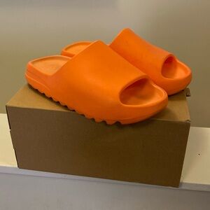 Yeezy Slides in flame